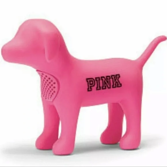 VICTORIAS SECRET PINK DOG WIRELESS BLUETOOTH SPEAKER W/ USB CORD LIMITED EDITION - Picture 1 of 2